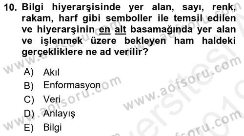 Kamusal Halkla İlişkiler Dersi 2018 - 2019 Yılı (Vize) Ara Sınav Soruları 10. Soru