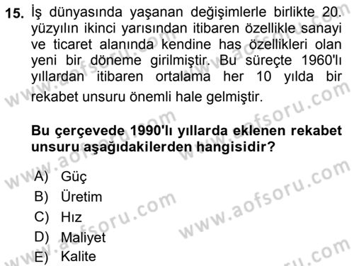 Kamusal Halkla İlişkiler Dersi 2018 - 2019 Yılı (Vize) Ara Sınav Soruları 15. Soru