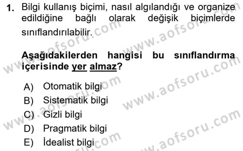 Kamusal Halkla İlişkiler Dersi 2019 - 2020 Yılı (Vize) Ara Sınav Soruları 1. Soru