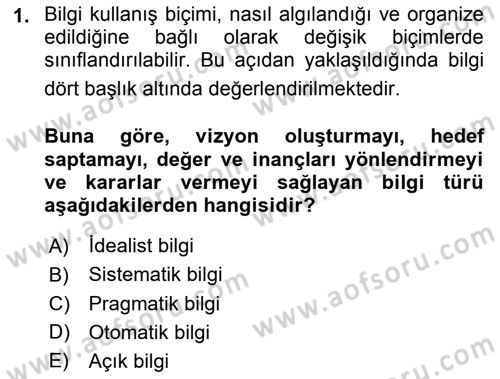 Kamusal Halkla İlişkiler Dersi 2021 - 2022 Yılı Yaz Okulu Sınavı 1. Soru