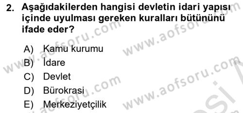 Kamusal Halkla İlişkiler Dersi 2021 - 2022 Yılı Yaz Okulu Sınavı 2. Soru