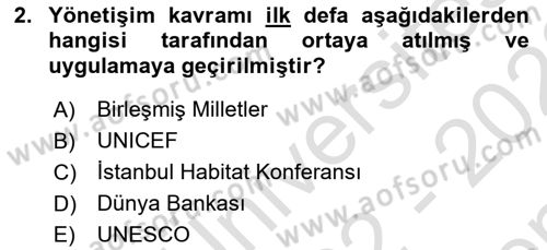 Kamusal Halkla İlişkiler Dersi 2022 - 2023 Yılı (Final) Dönem Sonu Sınav Soruları 2. Soru