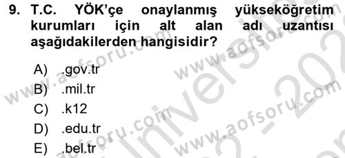Kamusal Halkla İlişkiler Dersi 2022 - 2023 Yılı (Final) Dönem Sonu Sınav Soruları 9. Soru