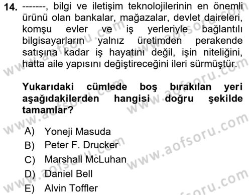 Kamusal Halkla İlişkiler Dersi 2023 - 2024 Yılı (Vize) Ara Sınav Soruları 14. Soru