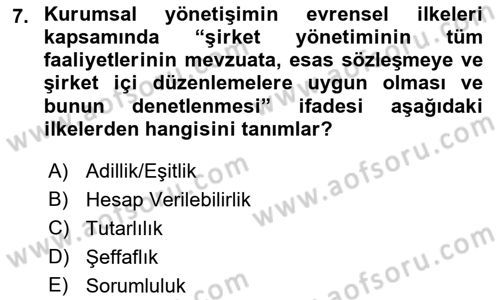 Kamusal Halkla İlişkiler Dersi 2023 - 2024 Yılı (Vize) Ara Sınav Soruları 7. Soru