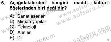 Küreselleşme ve Kültürlerarası İletişim Dersi 2012 - 2013 Yılı (Vize) Ara Sınav Soruları 6. Soru