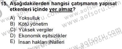 Küreselleşme ve Kültürlerarası İletişim Dersi 2012 - 2013 Yılı (Final) Dönem Sonu Sınav Soruları 15. Soru