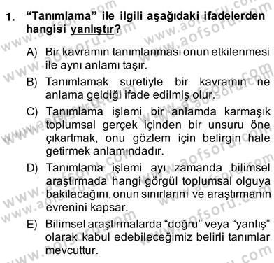 Küreselleşme ve Kültürlerarası İletişim Dersi 2013 - 2014 Yılı (Vize) Ara Sınav Soruları 1. Soru