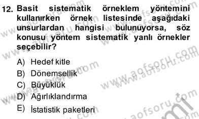 Küreselleşme ve Kültürlerarası İletişim Dersi 2013 - 2014 Yılı (Vize) Ara Sınav Soruları 12. Soru