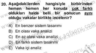 Küreselleşme ve Kültürlerarası İletişim Dersi 2013 - 2014 Yılı (Vize) Ara Sınav Soruları 20. Soru