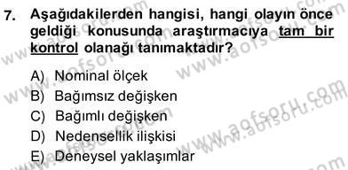 Küreselleşme ve Kültürlerarası İletişim Dersi 2013 - 2014 Yılı (Vize) Ara Sınav Soruları 7. Soru