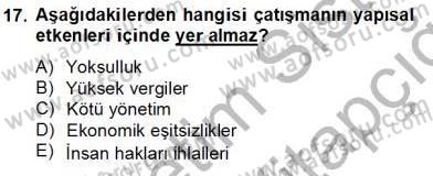 Küreselleşme ve Kültürlerarası İletişim Dersi 2013 - 2014 Yılı Tek Ders Sınav Soruları 17. Soru
