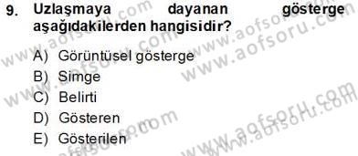 Küreselleşme ve Kültürlerarası İletişim Dersi 2013 - 2014 Yılı Tek Ders Sınav Soruları 9. Soru