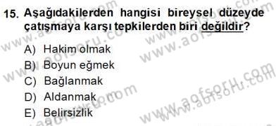 Küreselleşme ve Kültürlerarası İletişim Dersi 2014 - 2015 Yılı (Final) Dönem Sonu Sınav Soruları 15. Soru