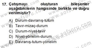 Küreselleşme ve Kültürlerarası İletişim Dersi 2014 - 2015 Yılı (Final) Dönem Sonu Sınav Soruları 17. Soru