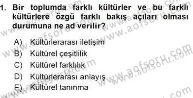 Küreselleşme ve Kültürlerarası İletişim Dersi 2015 - 2016 Yılı (Final) Dönem Sonu Sınav Soruları 1. Soru