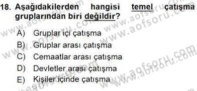 Küreselleşme ve Kültürlerarası İletişim Dersi 2015 - 2016 Yılı (Final) Dönem Sonu Sınav Soruları 18. Soru