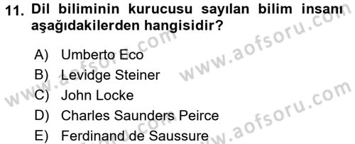 Küreselleşme ve Kültürlerarası İletişim Dersi 2017 - 2018 Yılı (Vize) Ara Sınav Soruları 11. Soru