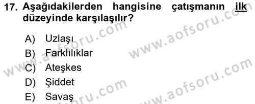 Küreselleşme ve Kültürlerarası İletişim Dersi 2017 - 2018 Yılı (Final) Dönem Sonu Sınav Soruları 17. Soru