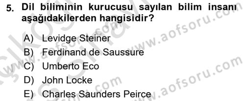 Küreselleşme ve Kültürlerarası İletişim Dersi 2018 - 2019 Yılı 3 Ders Sınav Soruları 5. Soru