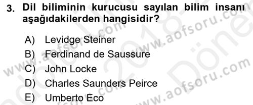 Küreselleşme ve Kültürlerarası İletişim Dersi 2018 - 2019 Yılı (Final) Dönem Sonu Sınav Soruları 3. Soru