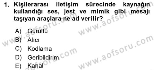 Küreselleşme ve Kültürlerarası İletişim Dersi 2018 - 2019 Yılı Yaz Okulu Sınav Soruları 1. Soru