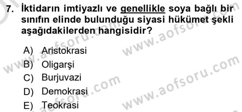 Küreselleşme ve Kültürlerarası İletişim Dersi 2021 - 2022 Yılı Yaz Okulu Sınav Soruları 7. Soru
