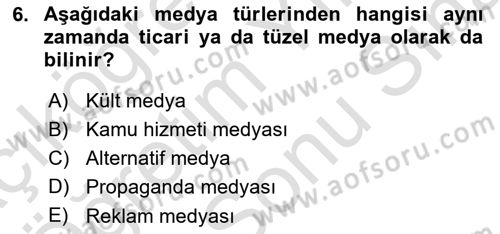 Küreselleşme ve Kültürlerarası İletişim Dersi 2023 - 2024 Yılı (Final) Dönem Sonu Sınav Soruları 6. Soru