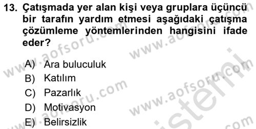 Küreselleşme ve Kültürlerarası İletişim Dersi 2023 - 2024 Yılı Yaz Okulu Sınav Soruları 13. Soru