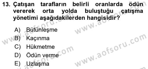 Küreselleşme ve Kültürlerarası İletişim Dersi 2024 - 2025 Yılı (Vize) Ara Sınav Soruları 13. Soru