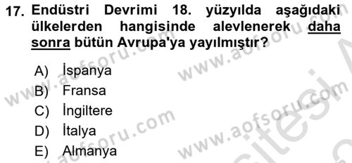 Küreselleşme ve Kültürlerarası İletişim Dersi 2025 - 2026 Yılı (Final) Dönem Sonu Sınav Soruları 17. Soru
