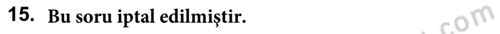 İngilizce 2 Dersi 2018 - 2019 Yılı (Final) Dönem Sonu Sınav Soruları 15. Soru