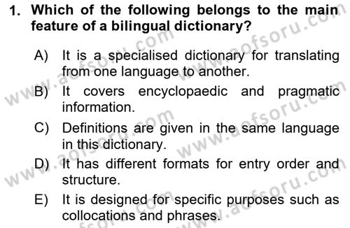 Communication Skills And Academic Reporting 1 Dersi 2024 - 2025 Yılı Yaz Okulu Sınav Soruları 1. Soru