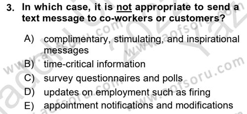 Communication Skills And Academic Reporting 2 Dersi 2022 - 2023 Yılı Yaz Okulu Sınav Soruları 3. Soru