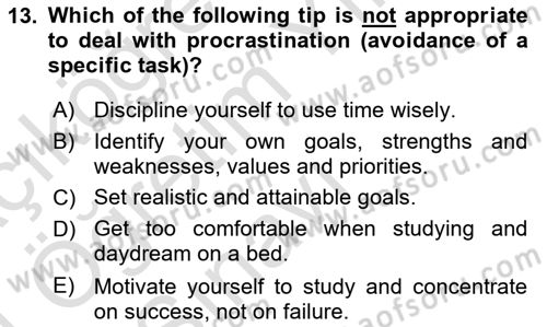 Communication Skills And Academic Reporting 2 Dersi 2023 - 2024 Yılı Yaz Okulu Sınav Soruları 13. Soru