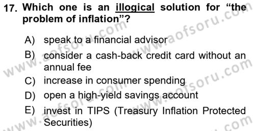 Communication Skills And Academic Reporting 2 Dersi 2024 - 2025 Yılı Yaz Okulu Sınav Soruları 17. Soru