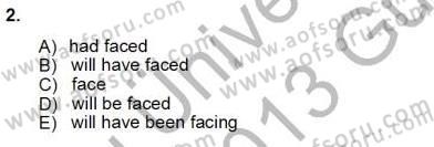 Bağlamsal Dilbilgisi 1 Dersi 2012 - 2013 Yılı (Vize) Ara Sınav Soruları 2. Soru