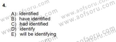 Bağlamsal Dilbilgisi 1 Dersi 2012 - 2013 Yılı (Vize) Ara Sınav Soruları 4. Soru