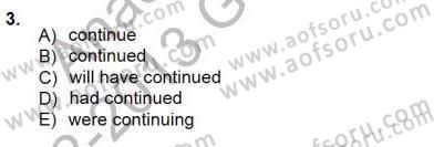 Bağlamsal Dilbilgisi 1 Dersi 2012 - 2013 Yılı (Final) Dönem Sonu Sınav Soruları 3. Soru