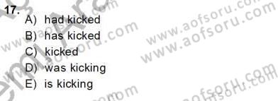 Bağlamsal Dilbilgisi 1 Dersi Ara Sınavı Deneme Sınav Soruları 17. Soru