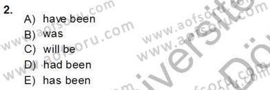 Bağlamsal Dilbilgisi 1 Dersi Ara Sınavı Deneme Sınav Soruları 2. Soru