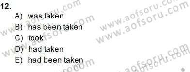 Bağlamsal Dilbilgisi 1 Dersi 2013 - 2014 Yılı (Final) Dönem Sonu Sınav Soruları 12. Soru