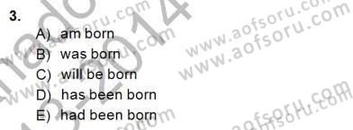 Bağlamsal Dilbilgisi 1 Dersi 2013 - 2014 Yılı (Final) Dönem Sonu Sınav Soruları 3. Soru