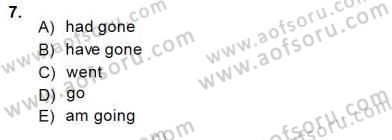 Bağlamsal Dilbilgisi 1 Dersi 2013 - 2014 Yılı (Final) Dönem Sonu Sınav Soruları 7. Soru