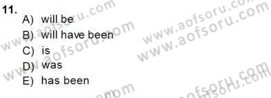 Bağlamsal Dilbilgisi 1 Dersi 2014 - 2015 Yılı (Vize) Ara Sınav Soruları 11. Soru