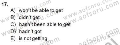 Bağlamsal Dilbilgisi 1 Dersi 2014 - 2015 Yılı (Vize) Ara Sınav Soruları 17. Soru