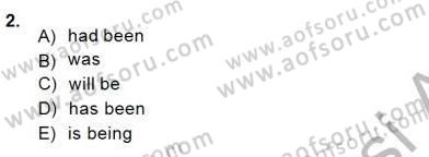 Bağlamsal Dilbilgisi 1 Dersi Ara Sınavı Deneme Sınav Soruları 2. Soru