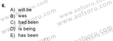 Bağlamsal Dilbilgisi 1 Dersi 2014 - 2015 Yılı (Vize) Ara Sınav Soruları 6. Soru