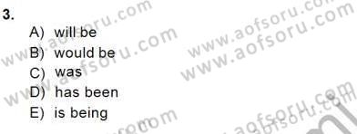 Bağlamsal Dilbilgisi 1 Dersi 2014 - 2015 Yılı (Final) Dönem Sonu Sınav Soruları 3. Soru