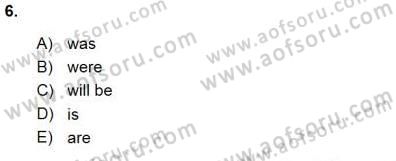 Bağlamsal Dilbilgisi 1 Dersi Ara Sınavı Deneme Sınav Soruları 6. Soru